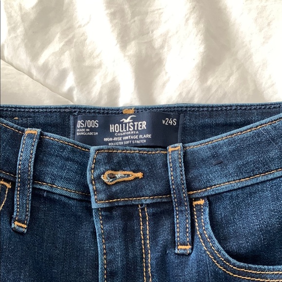 Women's Flared Blue Jeans - Picture 2 of 3